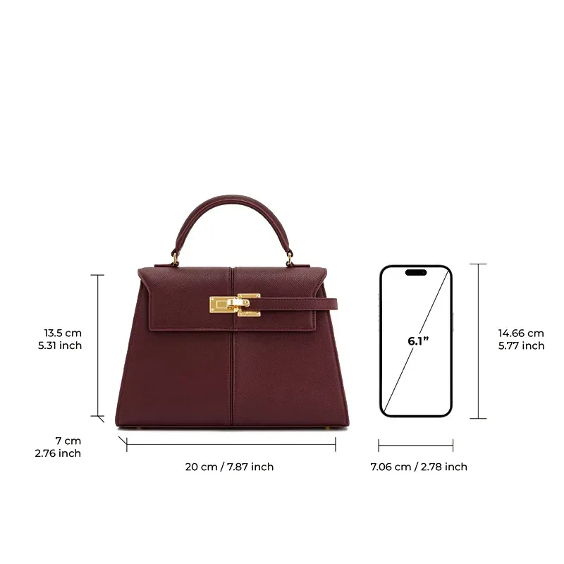 sac à main pour femme jw pei elise : mini / grand sac à bandoulière carré - sac à bandoulière en cuir vegan bordeaux de créateur