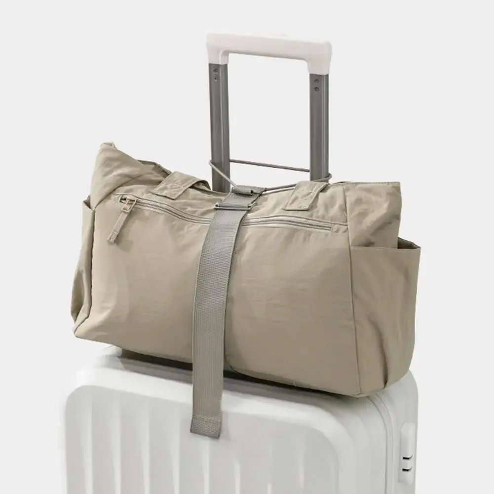 sangle de bagage réglable pour valise, support de sac de voyage détachable avec crochet, accessoire de voyage mains libres, ceinture de transport sécurisée pour bagage à main