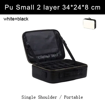 boîte à outils semi-permanente à motif d'ongles, grand multi-distributeur, trousse de maquillage professionnelle, sacs à cosmétiques, nouveauté, 2017
