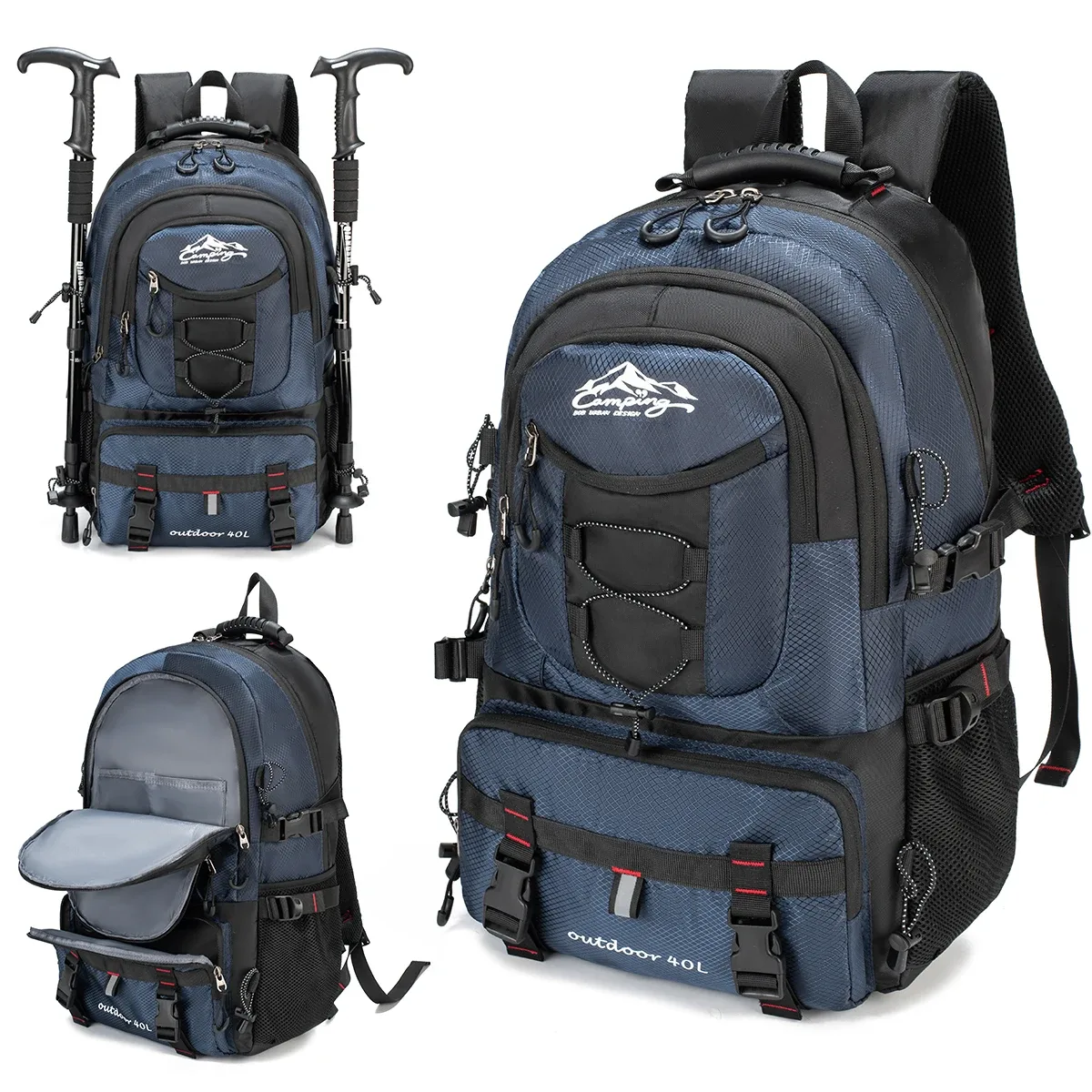 sac de randonnée en plein air, sac à dos de grande capacité de 60 l pour hommes et femmes, sac à dos de voyage de loisirs à la mode, sac de sport léger