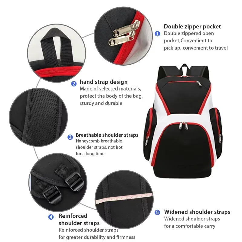 sac à dos de basket-ball personnalisé pour hommes, sac de sport, sac de football pour jeunes, grande capacité, motif de logo imprimé personnalisé