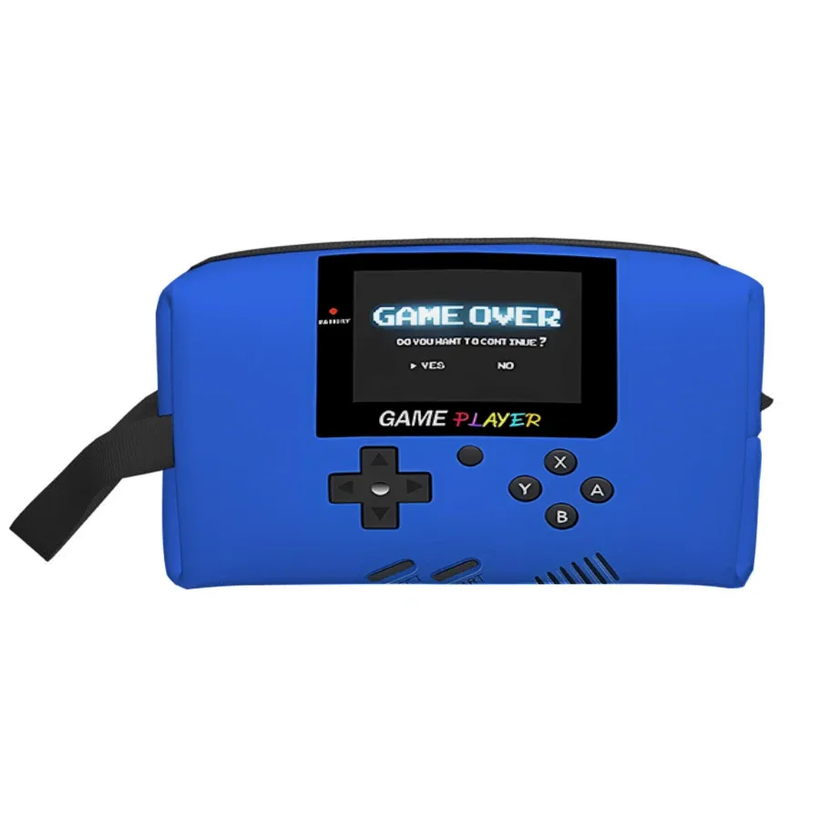 sac de rangement de produits de toilette pour console de jeux simples, sac de maquillage, sac à cosmétiques portable, accessoire de maquillage, grande pochette à cosmétiques, sac de voyage