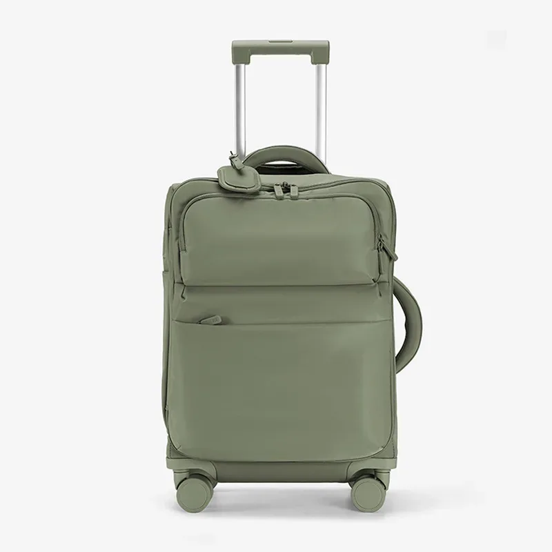 valise à roulettes, nouvelle valise de cabine pour femmes 2025, valise en tissu ultra-légère de 20 pouces, valise de voyage à code, roues universelles