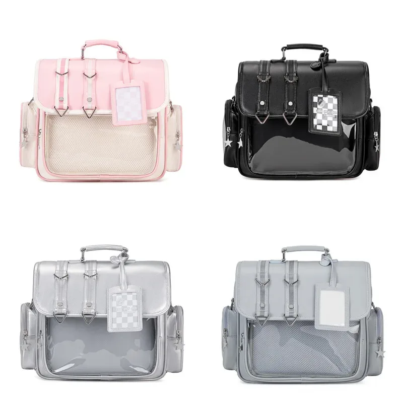 lolita jk transparent mochilas mujer y2k mochila preppy style ita sac haute capacité bolsas banlieue sac à dos sacs pour femme