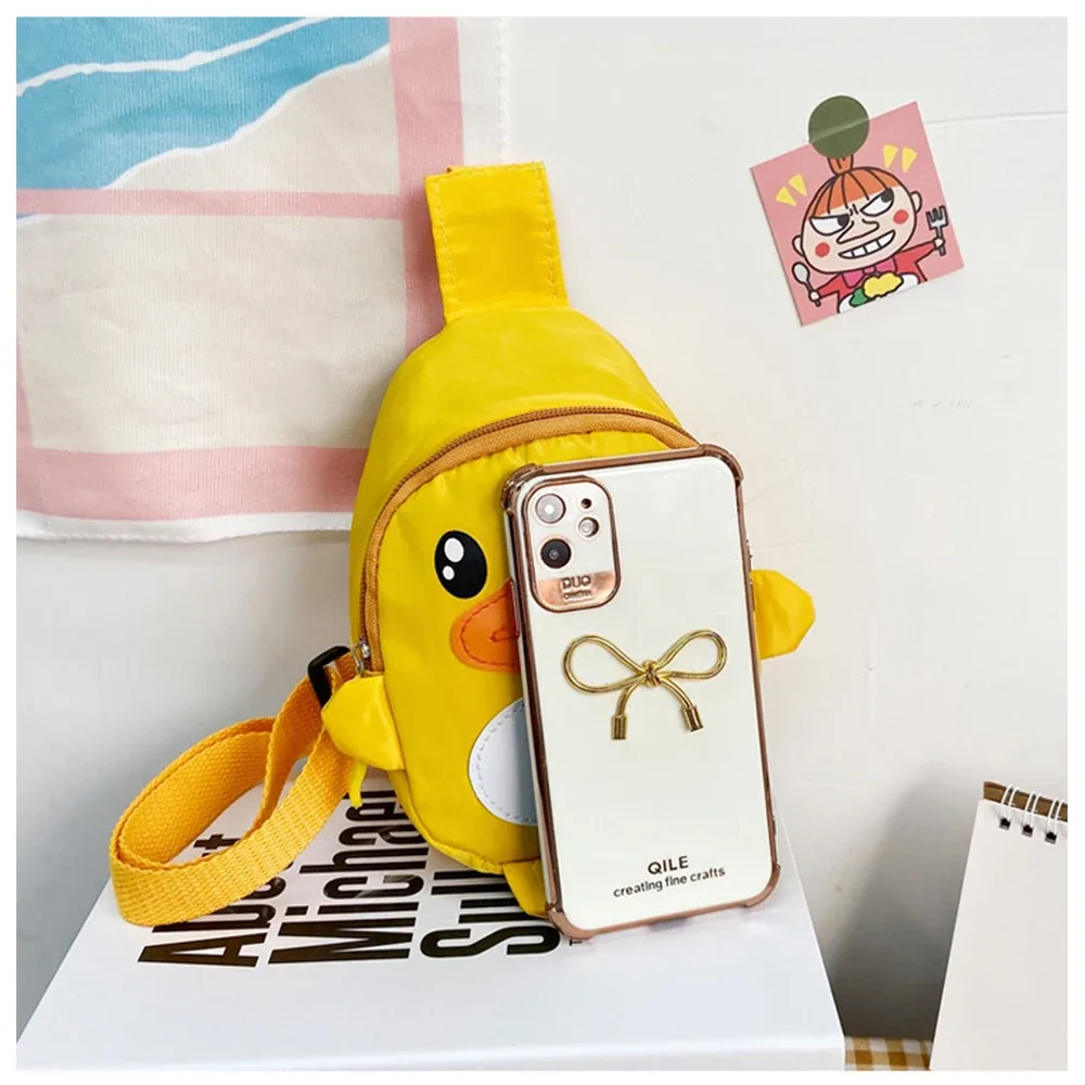 sac à bandoulière en forme de canard de dessin animé, broderie personnalisée, cadeau fait à la main, pour bébé, nouvelle collection