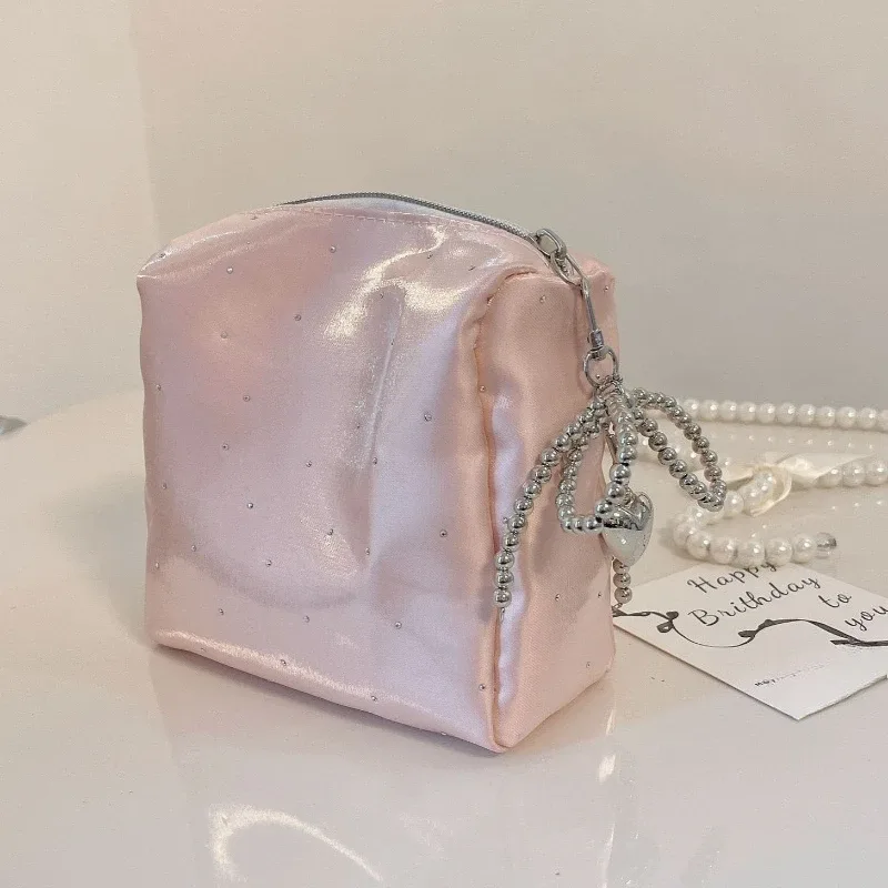 nouvelle mode femmes petit sac de maquillage organisateur de voyage sac à main cosmétique pochette filles mignon carré fermeture éclair portefeuille sacs