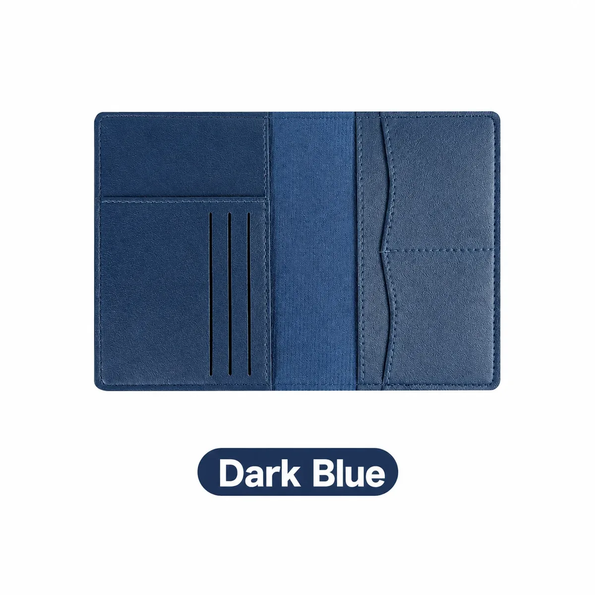 porte-passeport en cuir pu résistant aux taches, couverture de passeport multifonctionnelle, compacte pour les voyages d'affaires quotidiens.