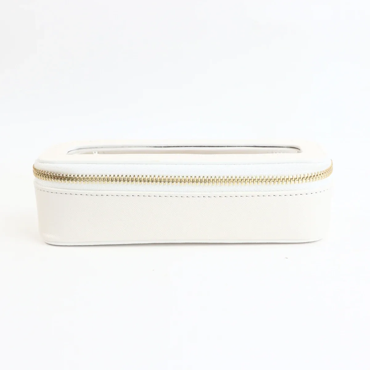 sac de rangement portable en cuir pu transparent personnalisé pour pinceaux de maquillage, accessoire de rangement pour articles de toilette quotidiens