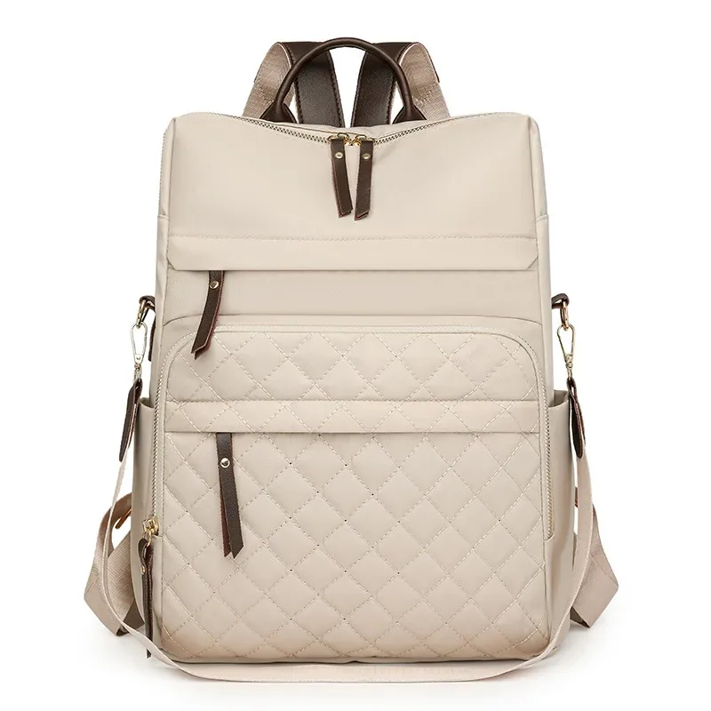 sac à dos matelassé en cuir brodé pour femmes, nouveau style, version coréenne, sac à bandoulière polyvalent, cadeaux, 2025
