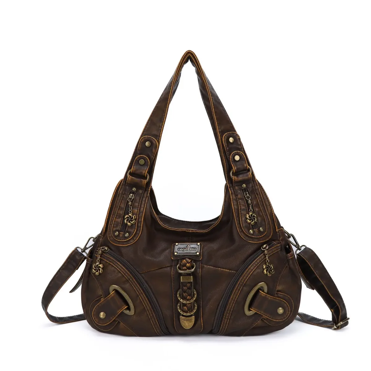 sac à main polyvalent pour femme, sac à bandoulière tendance, grand sac à poignée supérieure, sacoche, sac boulette, sac à bandoulière multi-poches, grand sac à main