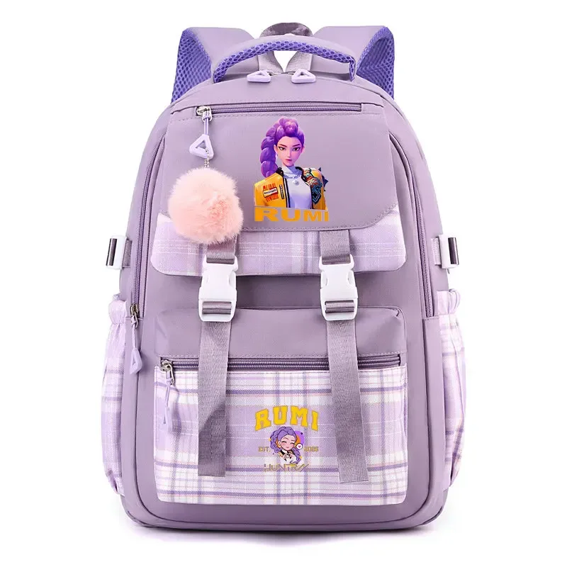 sac à dos d'étudiant k-pop demon hunters, cartable de grande capacité pour adolescents, sac à dos de voyage pour ordinateur portable pour femmes, cadeau