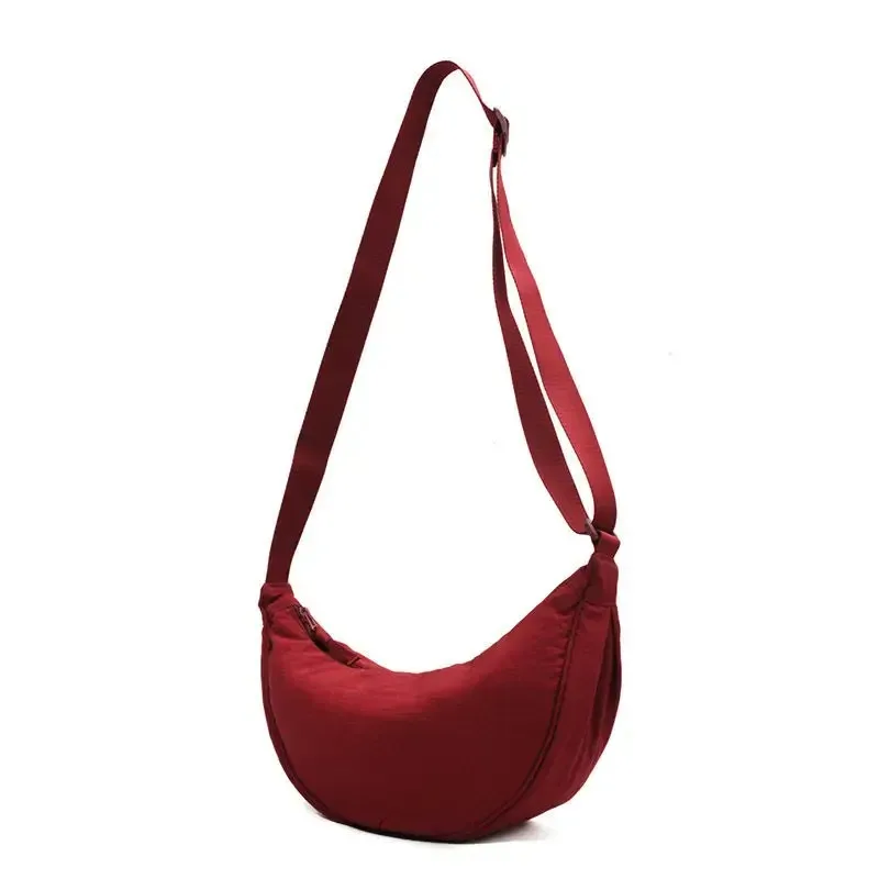 sac de poitrine solide pour femme, sac à bandoulière demi-lune, grande capacité, sac de voyage pour femme, 03/coton rempli, initié