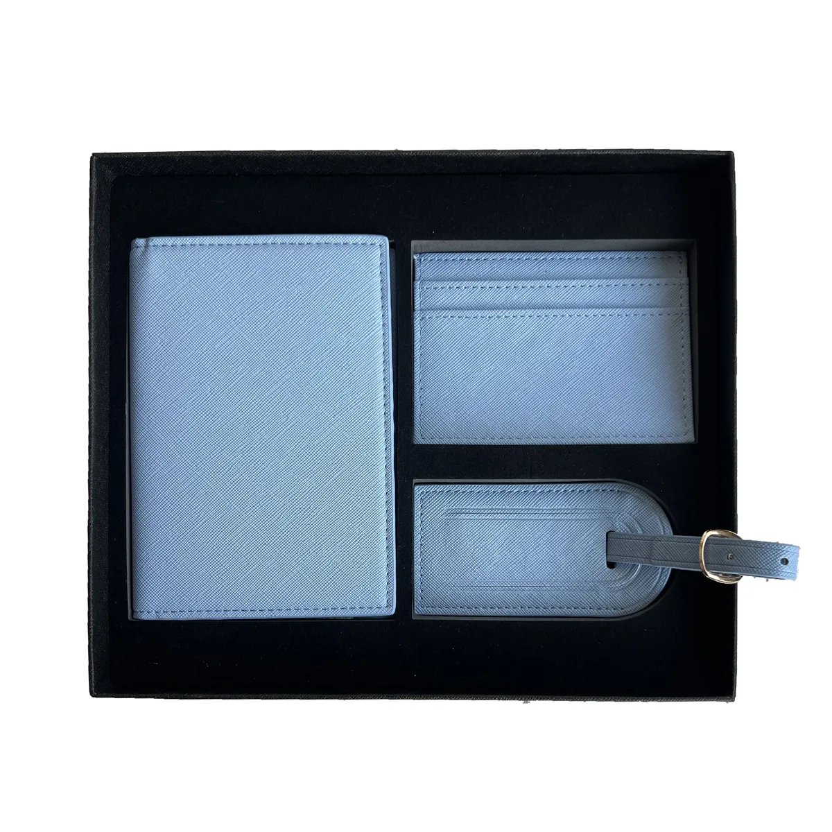 coffret cadeau personnalisé avec initiales gratuites, housse de passeport en cuir de crocodile, étiquette de bagage, porte-cartes, accessoires de voyage