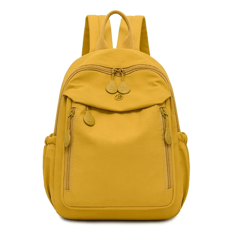sac à dos décontracté multicolore léger pour femme, sac à bandoulière tendance, sac d'école pour les trajets quotidiens, sac essentiel pour les voyages