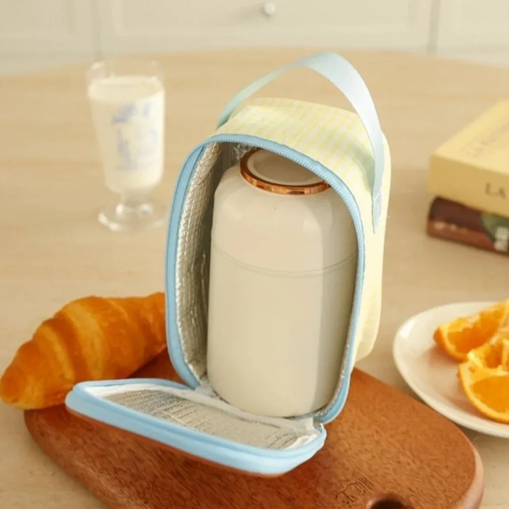 Sac isotherme pour petit-déjeuner en tissu Oxford, avec feuille d'aluminium épaissie, imprimé animal, sac fourre-tout thermique pour aliments, imprimé dessin animé, à porter à la main