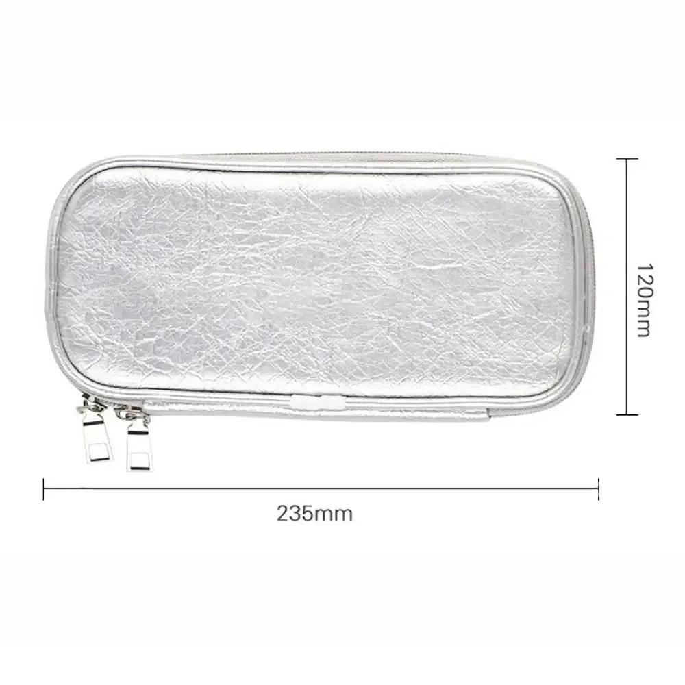 sac à pinceaux de maquillage en cuir pu durable, étui étanche à la poussière, sac cosmétique portable, évaluation de voyage