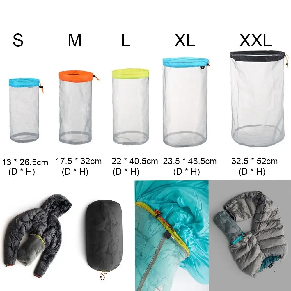 sac à dos pour articles divers, sac de rangement à cordon en maille ultralégère pour outils d'extérieur, organisateur pour l'escalade, accessoires de camping et de sport, sacs de voyage