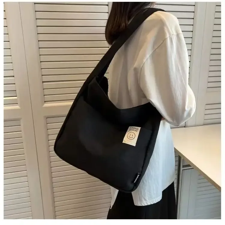 femmes toile sac à bandoulière londres livres imprimer dames sac à main décontracté sac fourre-tout réutilisable grande capacité coton shopping sac de plage