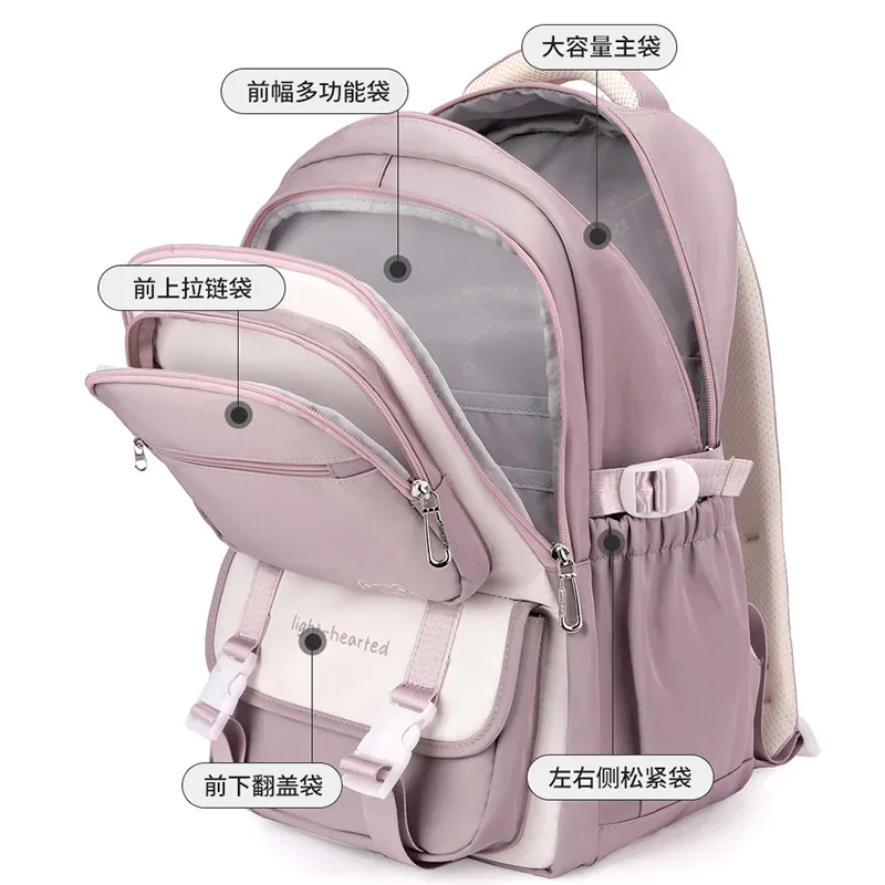 sacs à dos imperméables pour filles, sacs d'école pour enfants et adolescents, sacs à dos de voyage tendance, cartables imprimés pour enfants, mochila