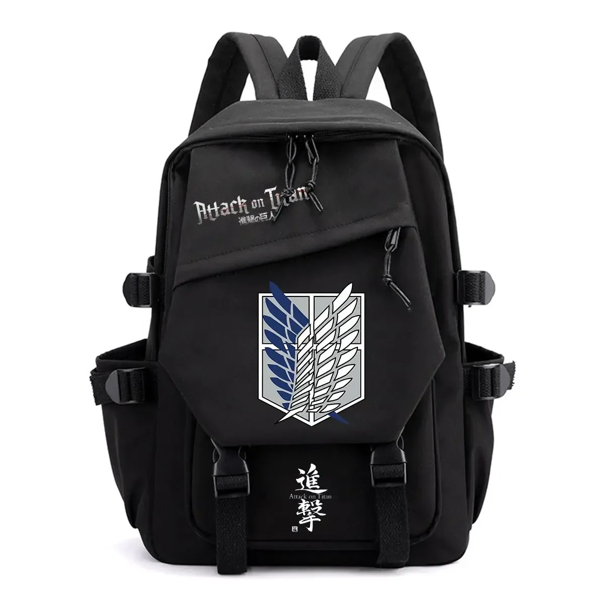 sac à dos attack on titan, grande capacité, léger, pour l'école et les voyages, sac des wings of freedom du survey corps
