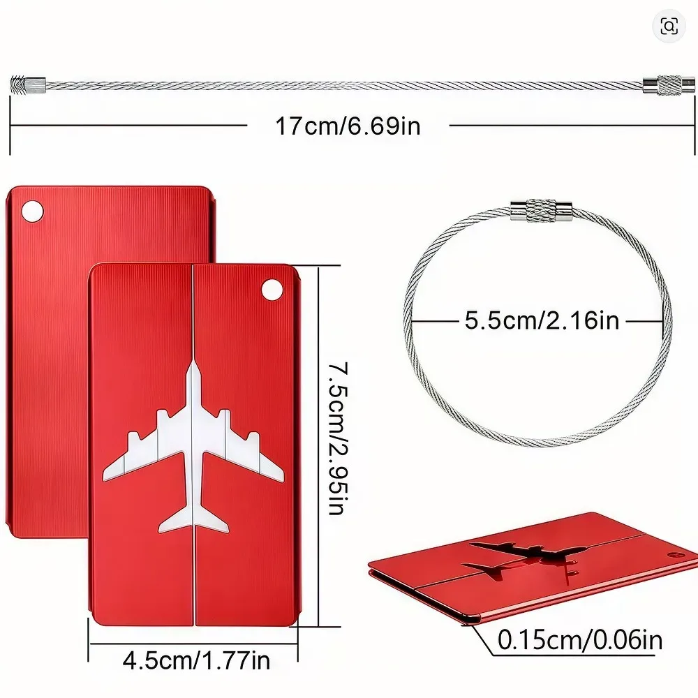étiquette bagage métallique avion vert blanc orange kaki rose gris rouge argent violet bleu voyage identification