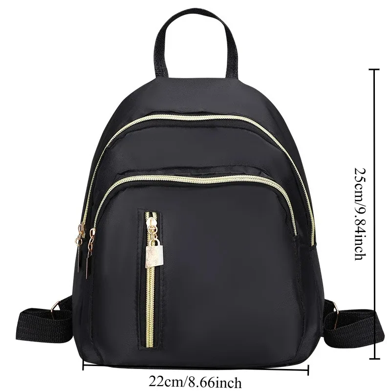 sac à dos multifonctionnel pour femme, sac à dos oxford tendance pour fille, mini sac à dos de voyage mignon, sac à bandoulière pour homme, sac à main noir tendance