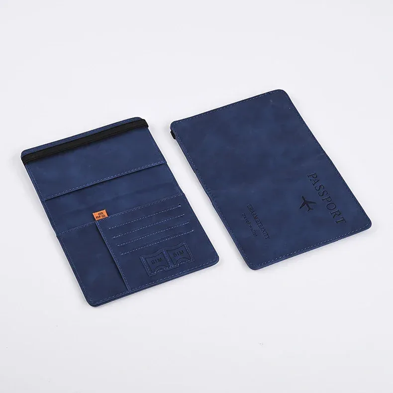 portefeuille en cuir pu pour homme, porte-cartes de visite, porte-passeport de voyage, sac à main pour homme, accessoires de voyage