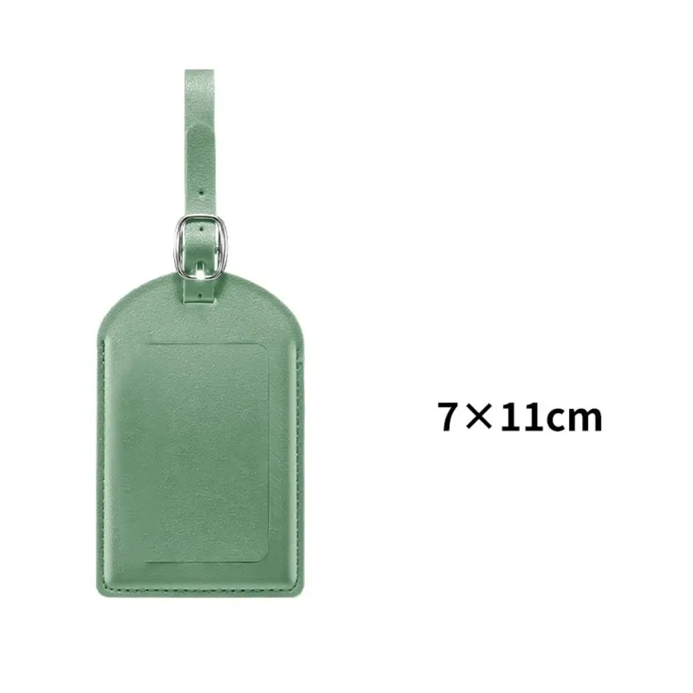 étiquettes de bagage en cuir pu pour femme, étiquette d'adresse de valise durable, étiquette de sac d'embarquement créative, anti-perte, haute qualité