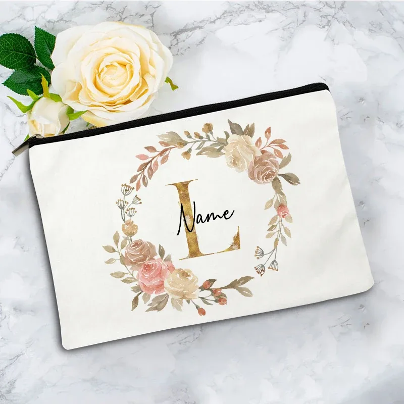 pochette à cosmétiques personnalisée pour mariage, pochette à cosmétiques pour fête, pochette à cosmétiques individuelle, sac de maquillage en toile de voyage, organisateur, cadeaux pour femme