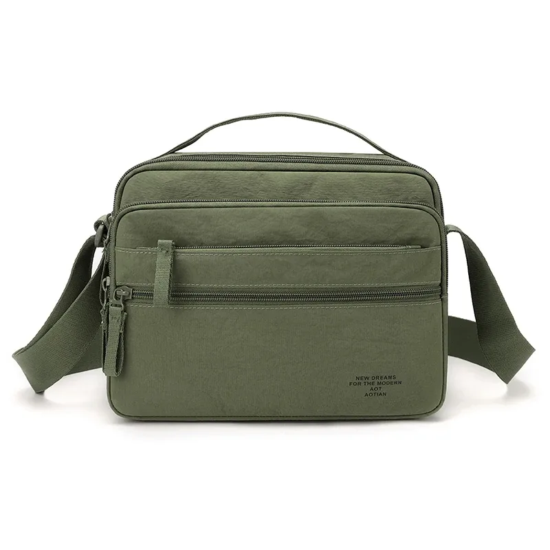 sac bandoulière léger en tissu oxford pour homme - sacoche durable multi-couches pour les trajets quotidiens et les voyages - sac de poitrine