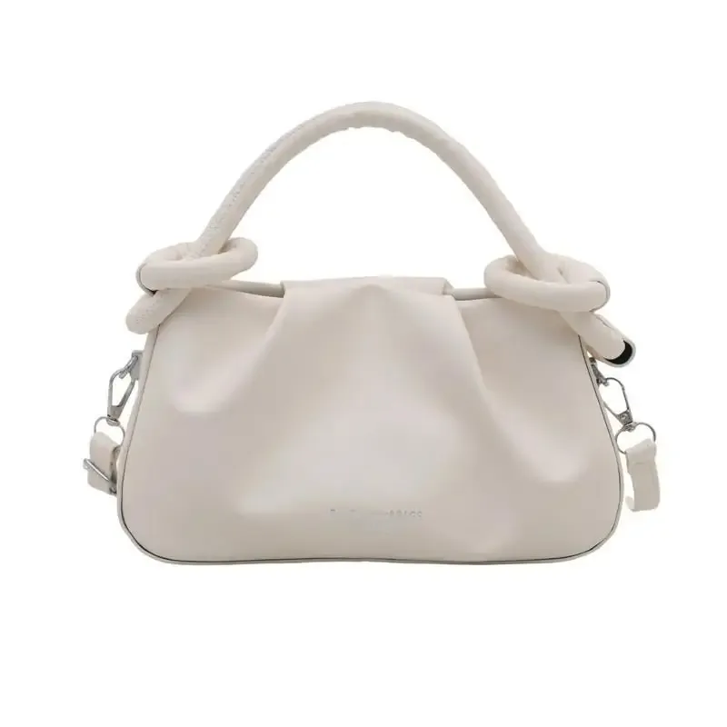 sac bandoulière tendance vert clair et blanc avec sangle amovible et poignées supérieures pour le shopping quotidien, les rendez-vous et les voyages