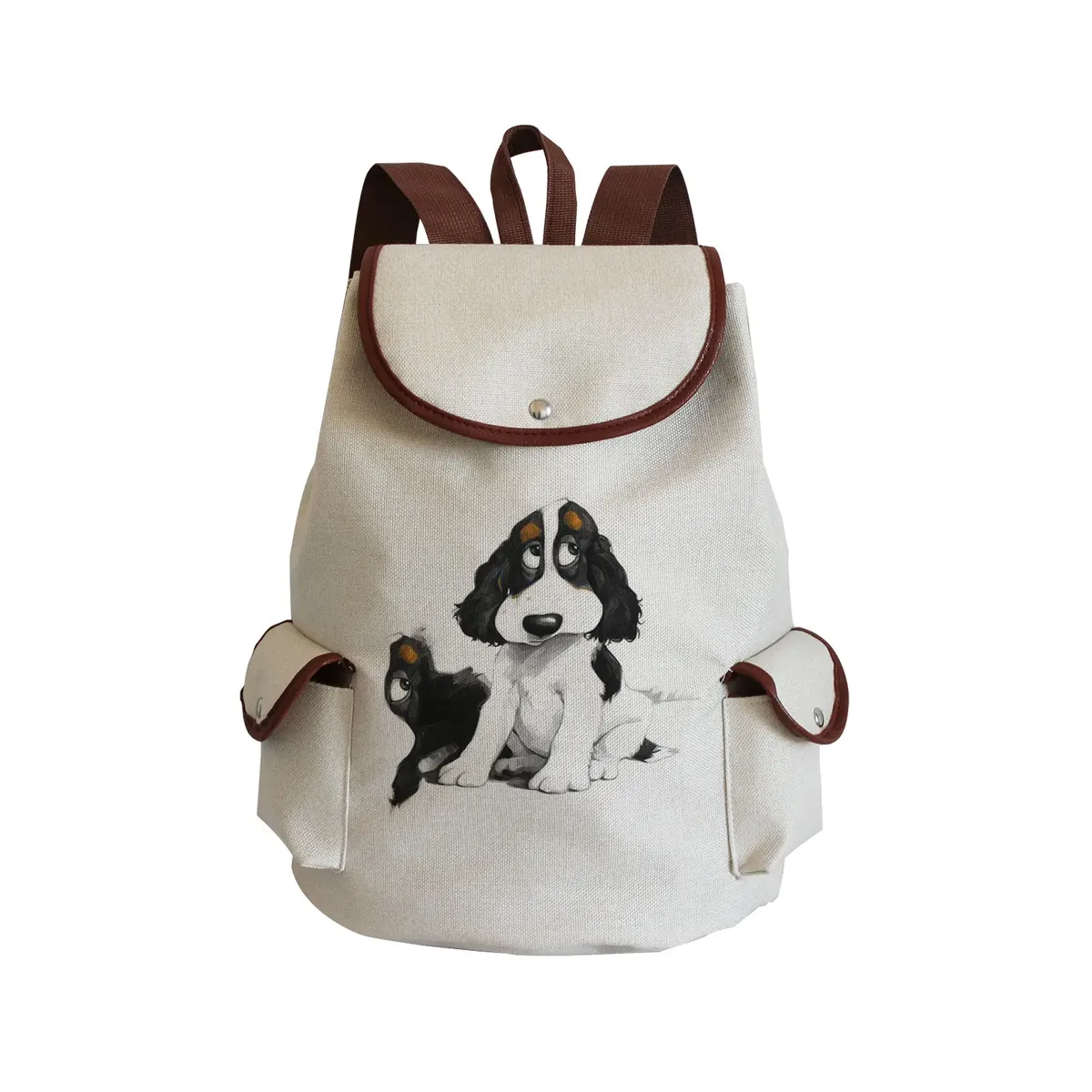 sac à dos personnalisé avec peinture à l'huile et imprimé de chien lévrier, sacoche de styliste durable pour shopping et voyage, accessoire d'extérieur décontracté pour femme