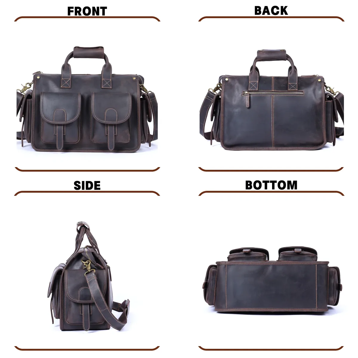 s. punta ker-sac à main vintage en cuir group pour homme, sacoche pour ordinateur portable de 14 pouces, en peau de vache, cadeau d'urgence
