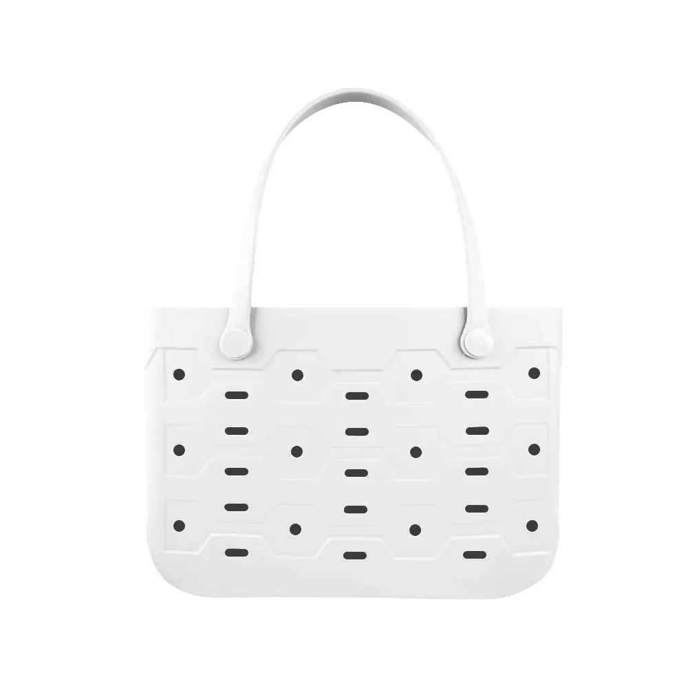 sac de plage en eva haute densité, imperméable, avec trous, style sac à main de voyage, organisateur de rangement multi-usages, grande taille pour usage quotidien