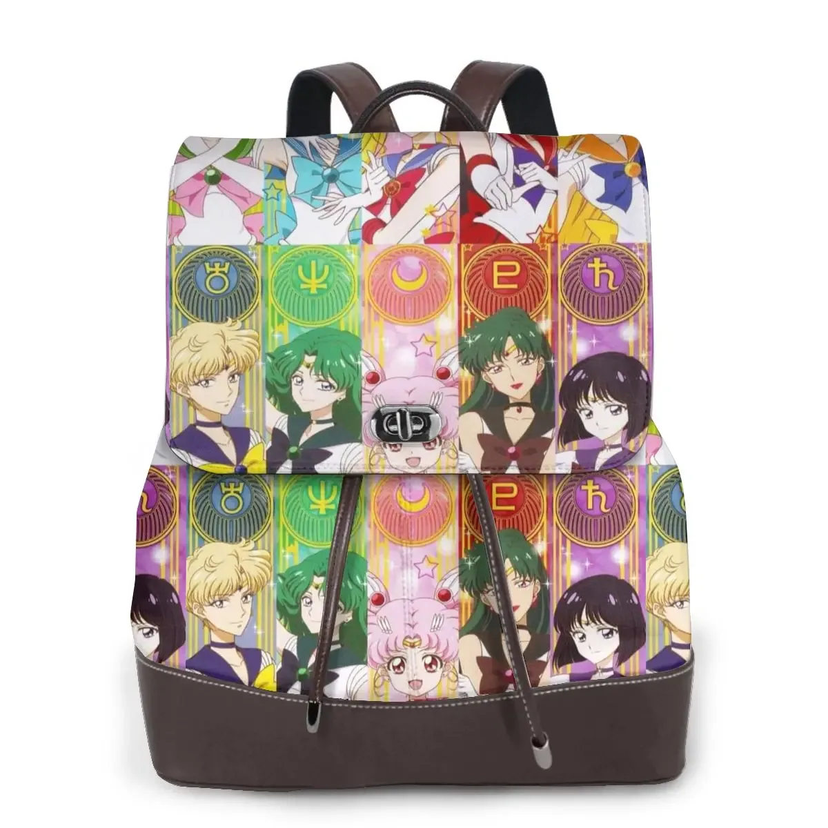 s-sailor-m-moon nouveau sac à dos pour femme tendance, sac à dos en cuir de haute qualité, sac à dos simple et élégant, sac à dos de grande capacité