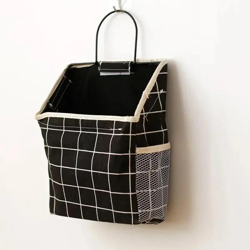 support mural en tissu à poche unique pour rangement, organisateur de salle de bain, solution de rangement suspendue pour chambre et dortoir