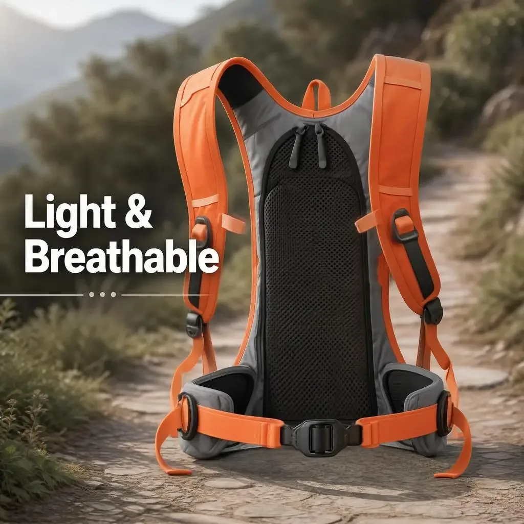 Sac à dos de cyclisme pour hommes, extensible, léger, pour sports de plein air, marathon, randonnée, camping, voyages et loisirs