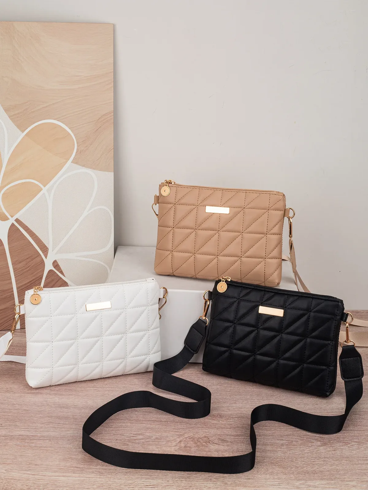 petit sac à main carré, mini sac pour téléphone, sac de style nouveau, broderie compacte, porte-monnaie triangulaire à la mode pour femmes