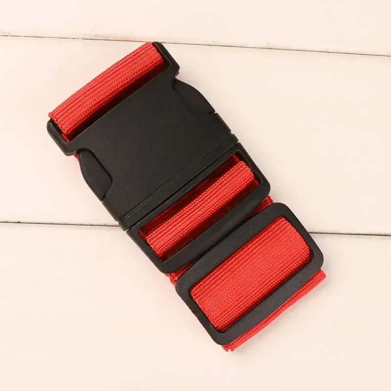 sangle de bagage réglable en nylon de 2m, ceinture croisée pour emballage de valise de voyage, accessoires de sac de camping, 1 pièce