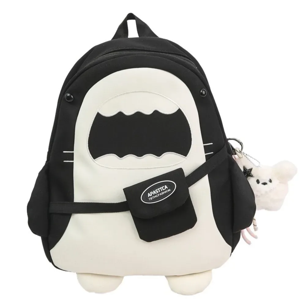 sac à dos de grande capacité pour femmes, sac à dos polyvalent et unique en forme de requin, léger et créatif, pour étudiants, usage quotidien