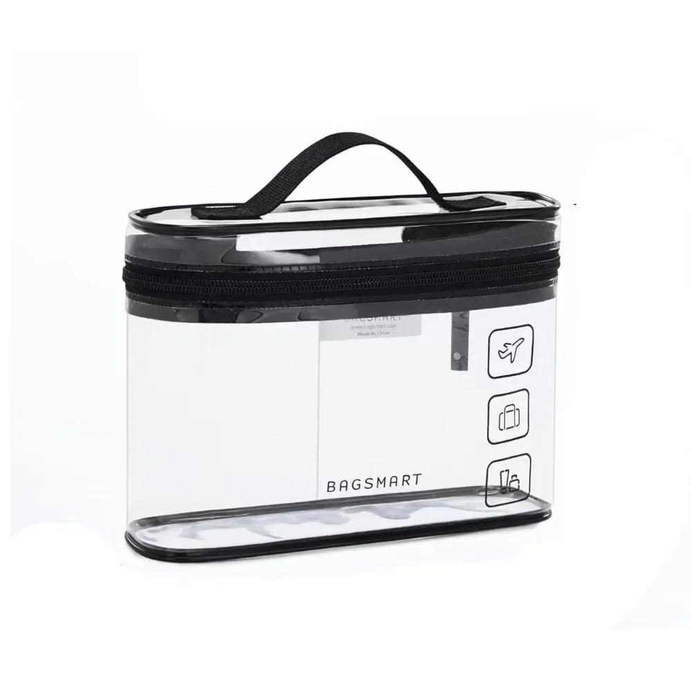 nouvelle trousse de toilette transparente en pvc, grande capacité, organisateur de cosmétiques, sac de rangement de voyage imperméable et épaissi