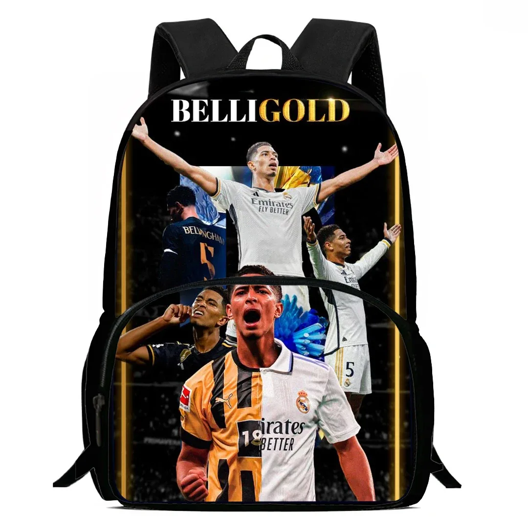 sac à dos cool imprimé b-bellingham pour enfants, sac d'école pour garçons et filles, grande capacité, 15 pouces