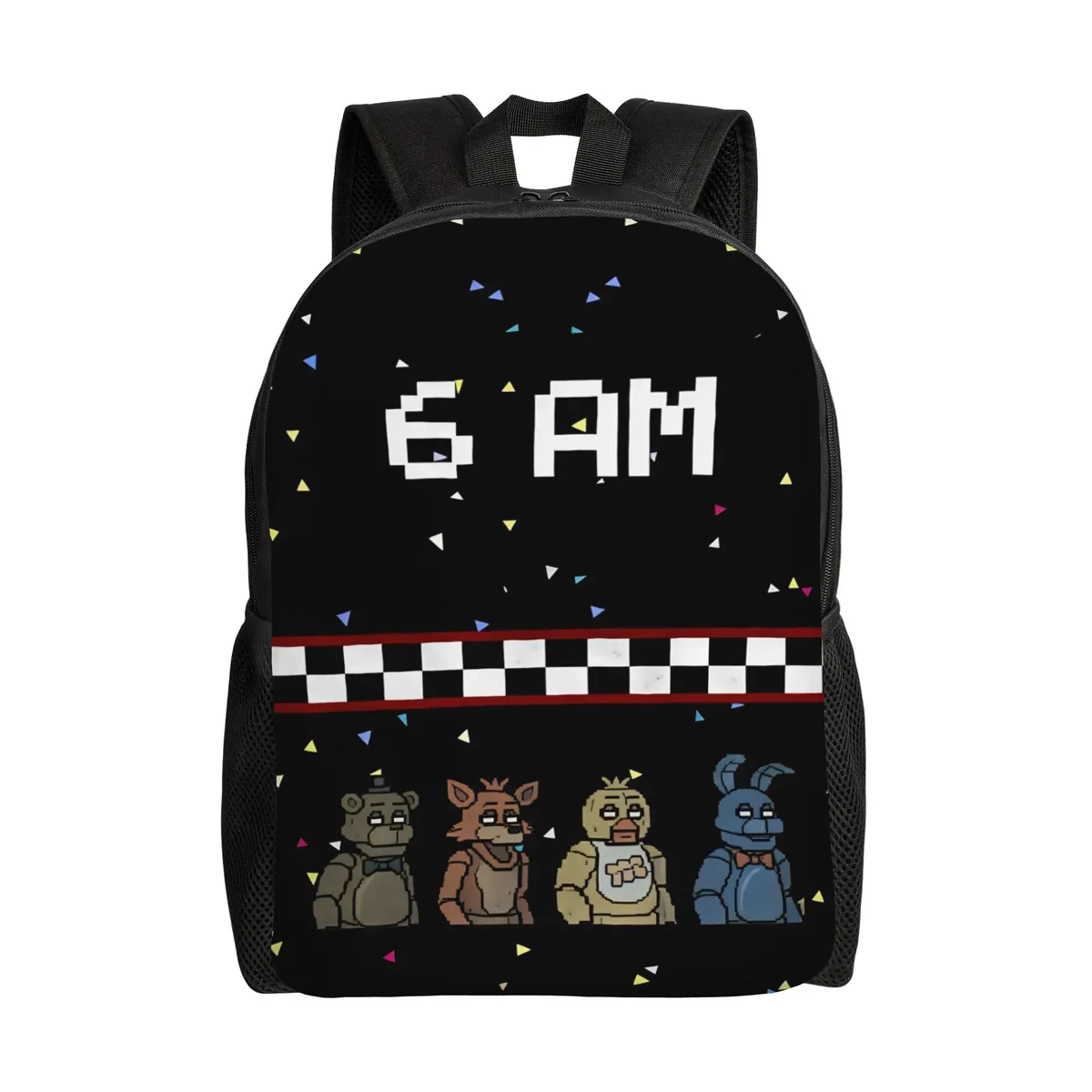 sac à dos fnaf horror game pour hommes, grands sacs à dos en polyester, sacs décontractés pour lycée, sac à dos de voyage personnalisé