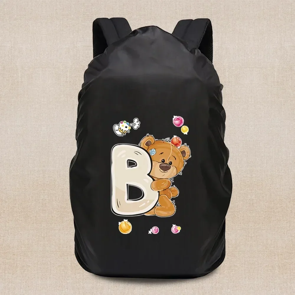 housse de pluie portable légère, housse de voyage série ours 20-70l, sac à dos de camping, étanche à la poussière, accessoires de voyage