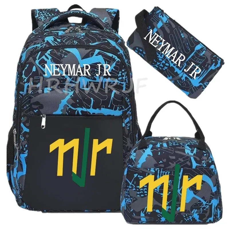 sac à dos de football camouflage neymar, sac à dos de sport pour femmes et hommes, capacité multi-poches, sacs d'école, sacs de voyage décontractés, mochila 3 pièces