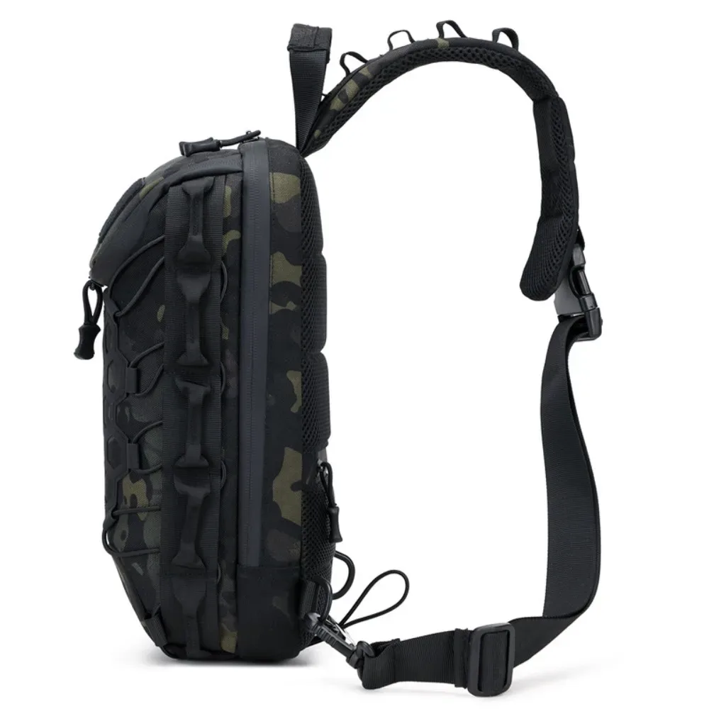 sac à dos tactique de poitrine pour l'extérieur, sac à bandoulière, sac tactique pour le transport quotidien, sac de poitrine pour les trajets quotidiens