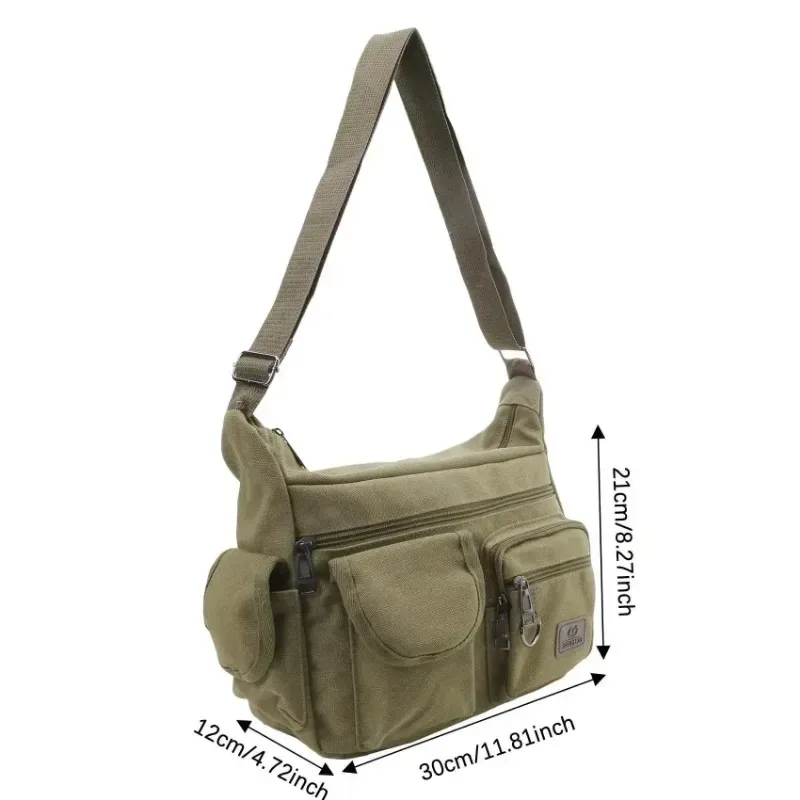 sac à bandoulière en toile pour homme, sac messager de luxe, sac fourre-tout décontracté unisexe, sac de voyage, sac bandoulière de haute qualité, sac de poitrine
