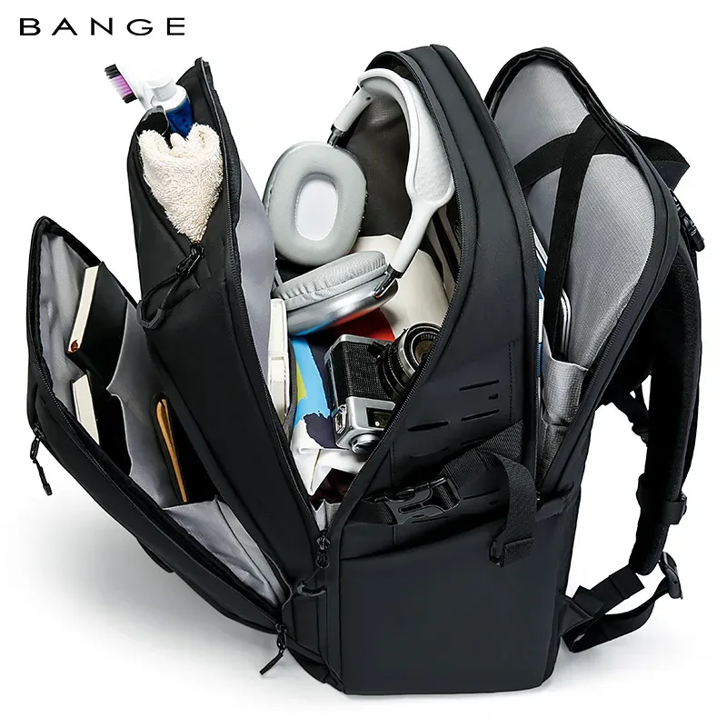 sac dos oxford université noir sangles ceinture air poignée supérieure bandes fixation latérales fermeture éclair usage voyage travail étudiant