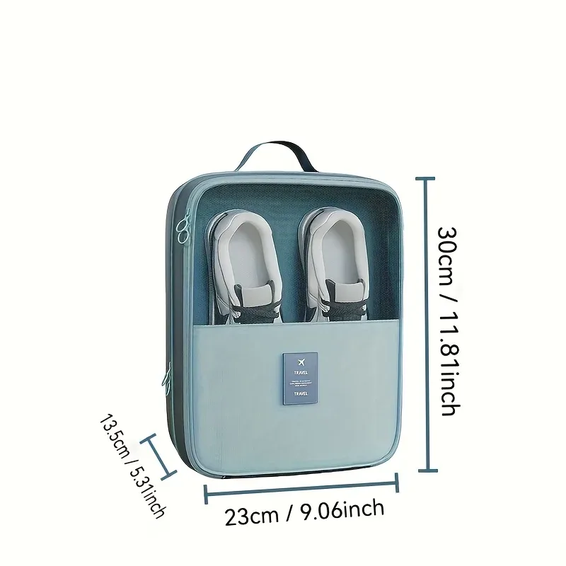 sac de rangement pour chaussures de voyage, sac de rangement en maille respirante diagonale lavée, pour plusieurs paires de chaussures, boîte à chaussures portable pour les voyages d'affaires