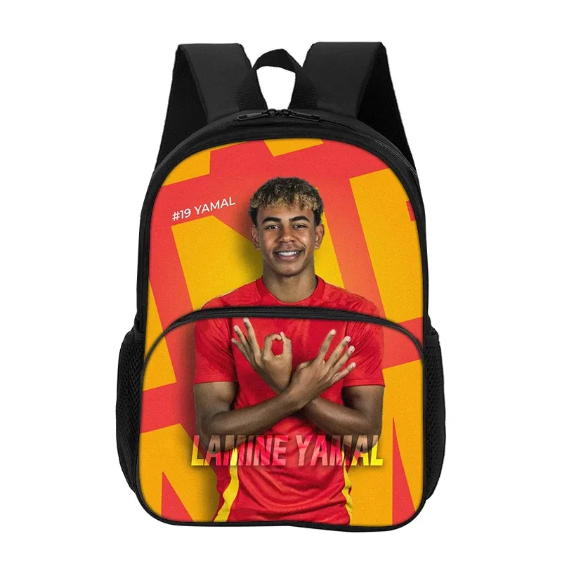 sac à dos l-lamin yamal avec poche avant, sac d'école pour étudiants, enfants, star du football, sac de sport, sac de voyage, sac à dos de grande capacité